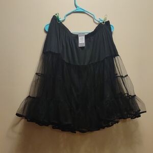 Torrid Black Layered Tulle Skirt Petticoat 3/4